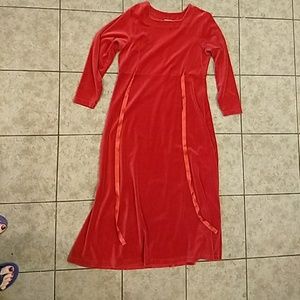 Stretch velour dress